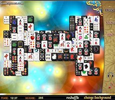 Schwarz Weiß Mahjong